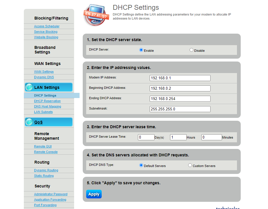 openwrt dhcp packet received on which has no address