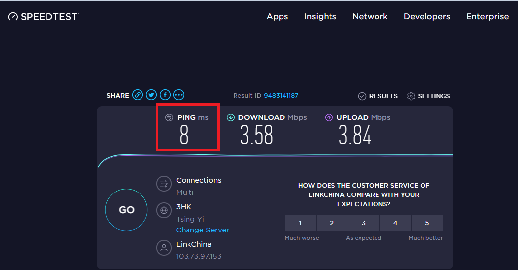 what is a good internet speed test